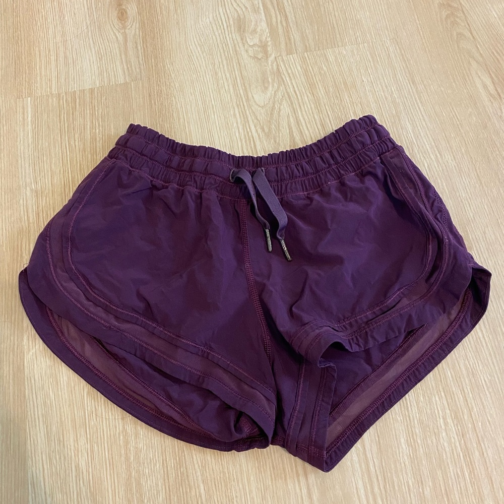 Lululemon mesh purple shorts